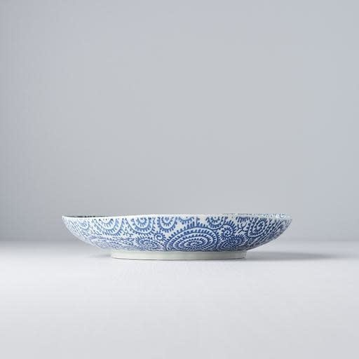 Blue Scroll Dinner Plate 23 cm