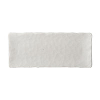 Shell White Slab Rectangular Plate 29 x 12 cm