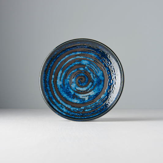 Copper Swirl Tapas Plate, 17 cm