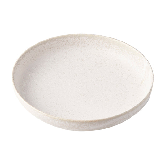 White Fade Plate, High Rim, 20 cm