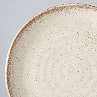 Plate Dinner Organic Shape 24cm Sand Fade Glaze