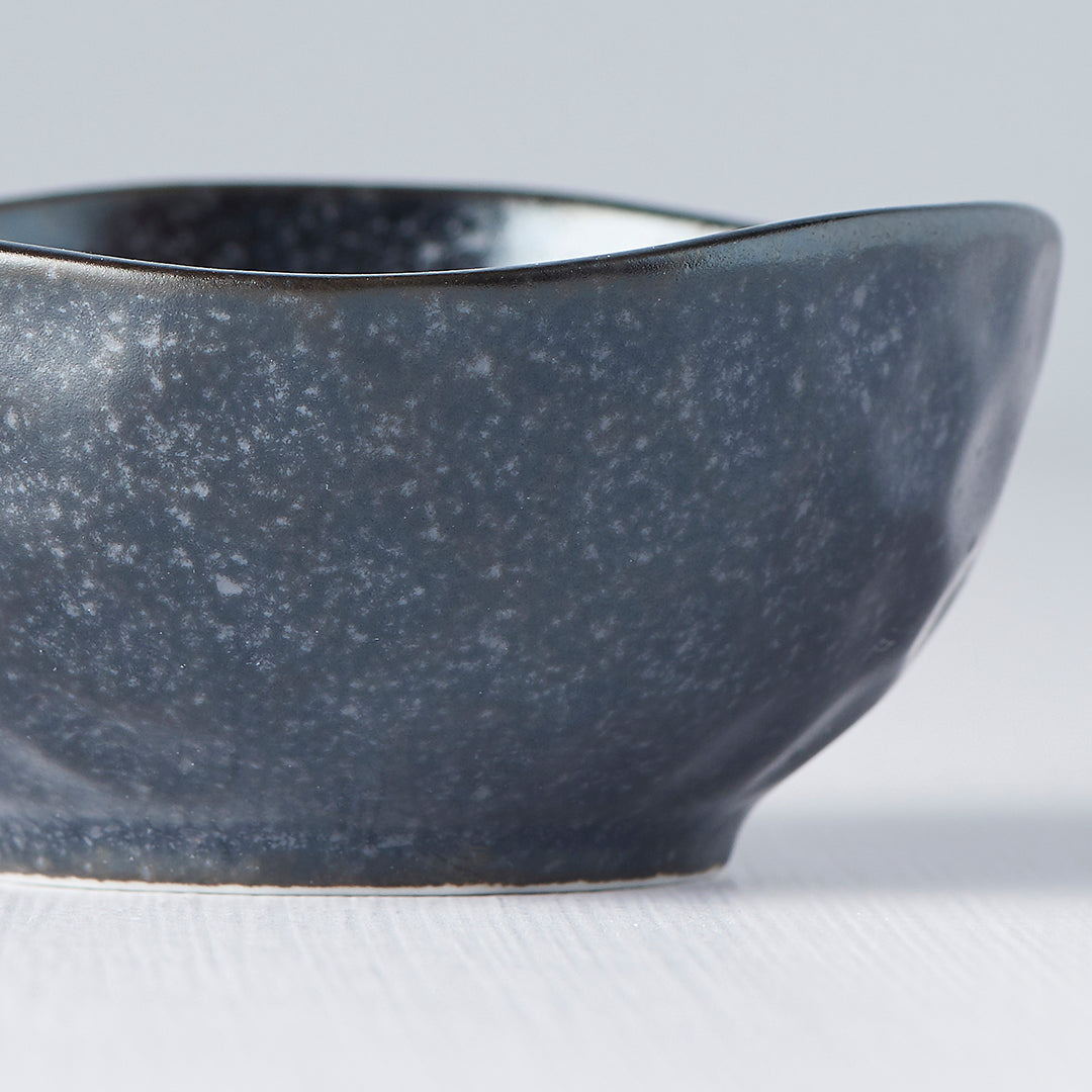 Matt Black Irregular Sauce Bowl 8.5 cm, 100 ml