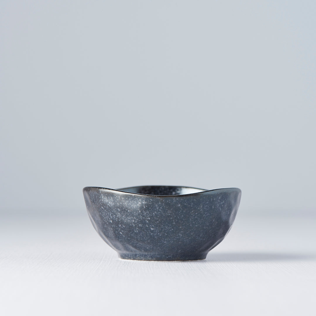 Matt Black Irregular Sauce Bowl 8.5 cm, 100 ml