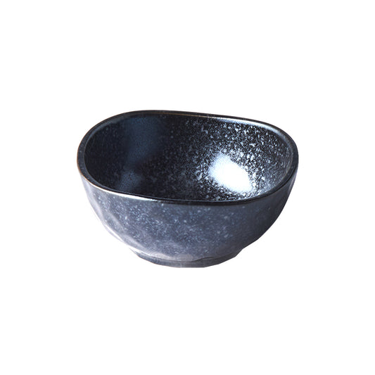 Matt Black Irregular Sauce Bowl 8.5 cm, 100 ml