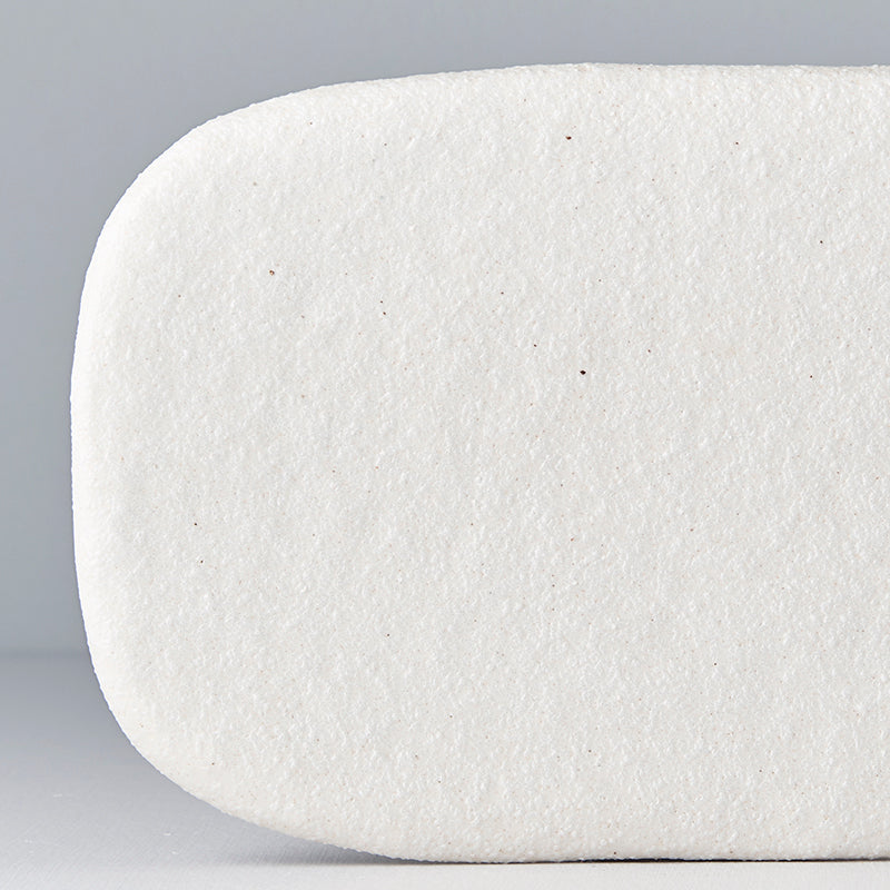 Shell White Rectangular Plate 22 x 13 cm