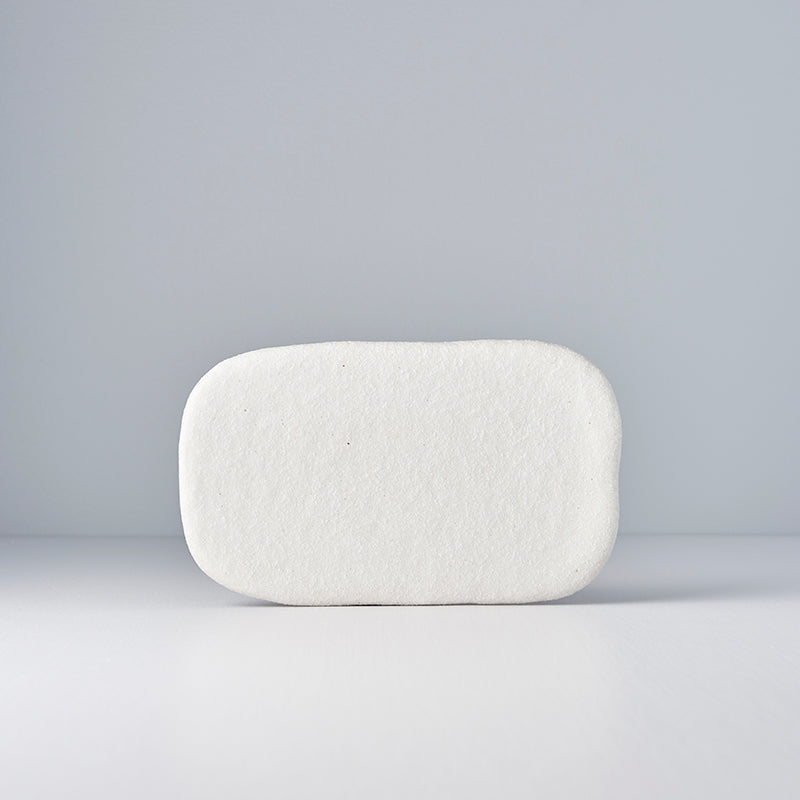 Shell White Rectangular Plate 22 x 13 cm