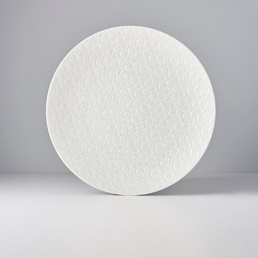 Dinner Plate 28.5cm White Star Glaze