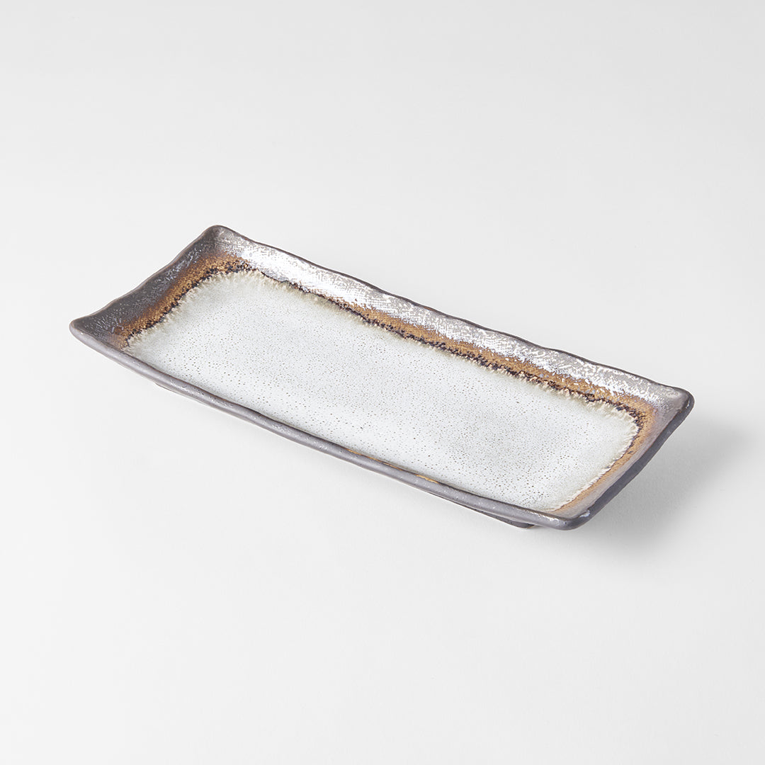 Akane Grey Rectangular Plate 29 x 13 cm