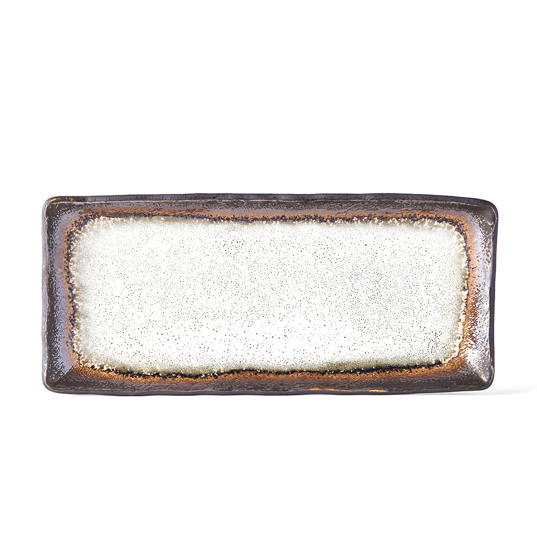 Akane Grey Rectangular Plate 29 x 13 cm