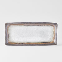 Plate Rectangular 28x12cm Akane Grey