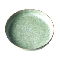 Green Fade Plate, High Rim, 20.5 cm