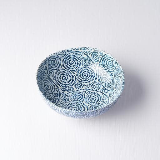 Blue Scroll Medium Bowl 16.5 cm, 300 ml