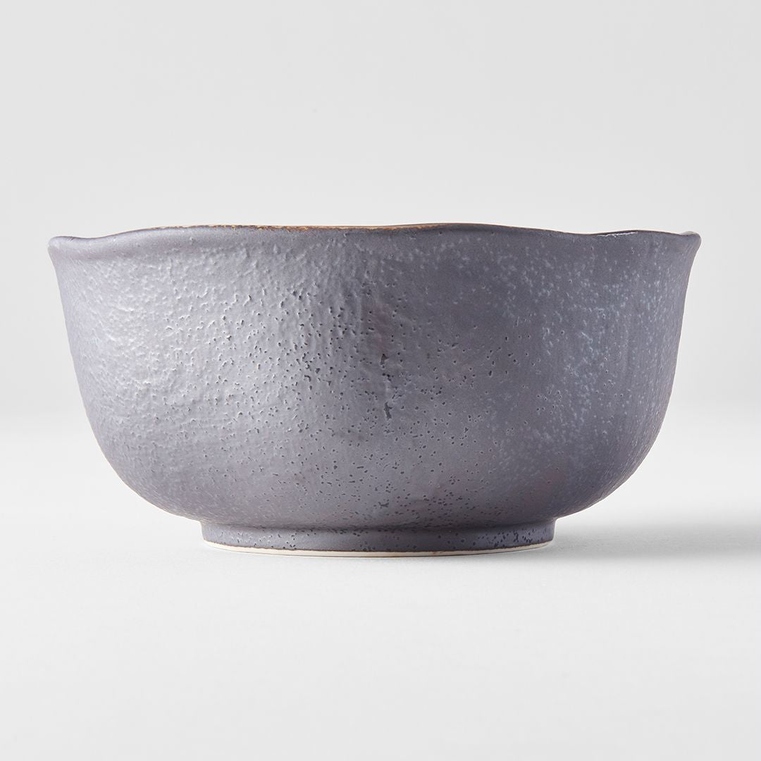 Akane Grey Irregular Bowl 14.5 cm, 600 ml