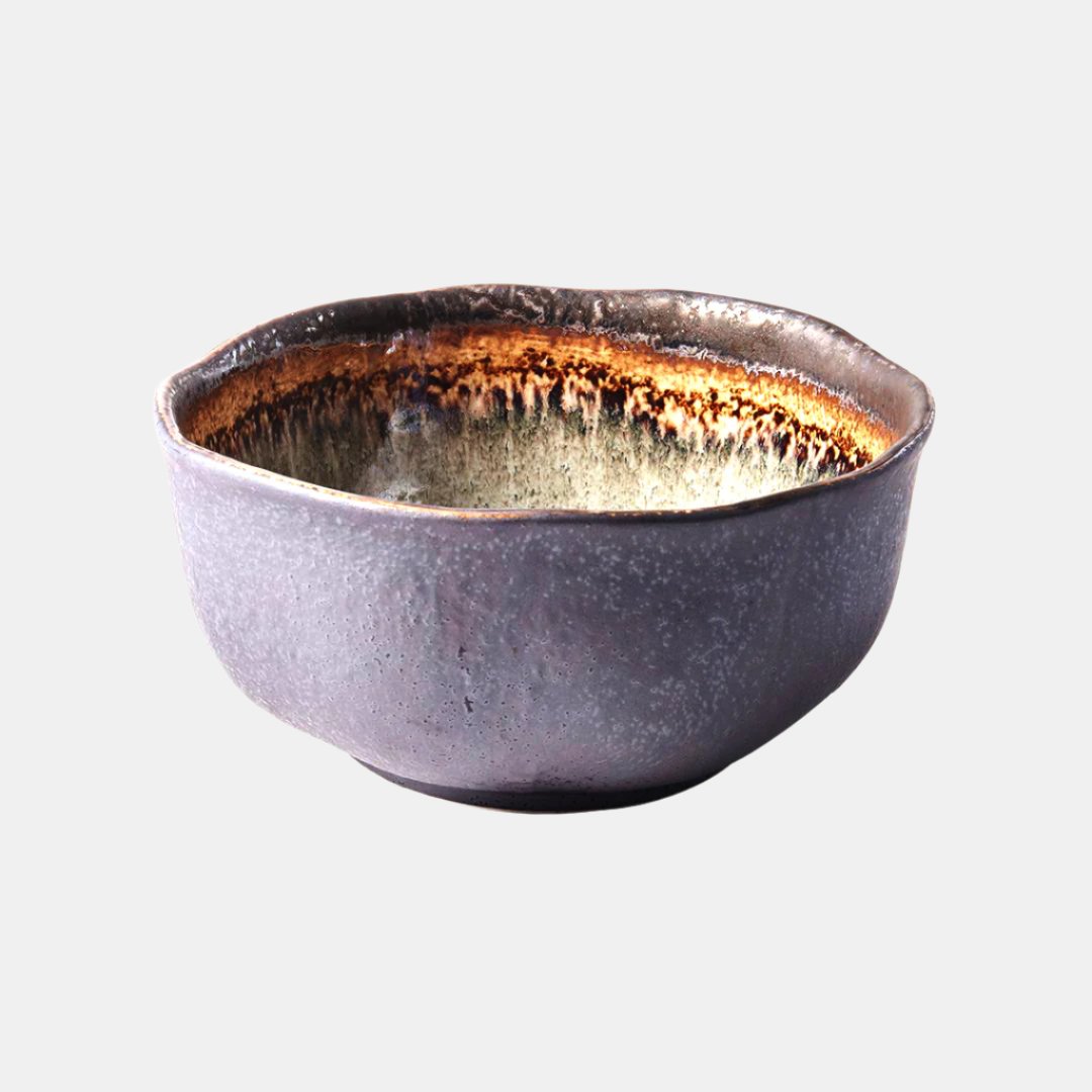 Akane Grey Irregular Bowl 14.5 cm, 600 ml