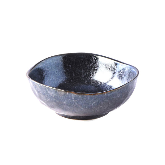 Matt Black Irregular Sauce Bowl 10.5 cm, 150 ml