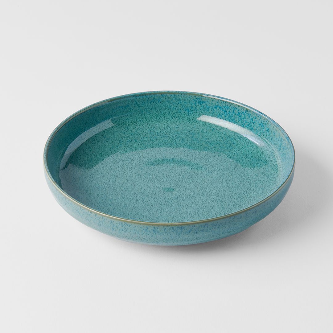 Peacock Plate, High Rim, 20 cm