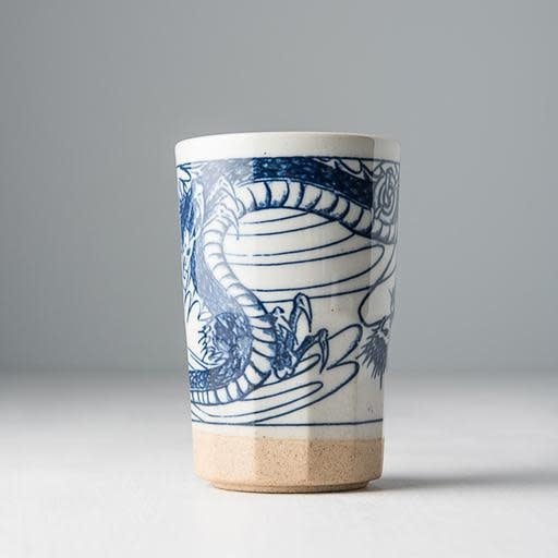 Sushi Mug Bisque Base 250ml Dragon Design