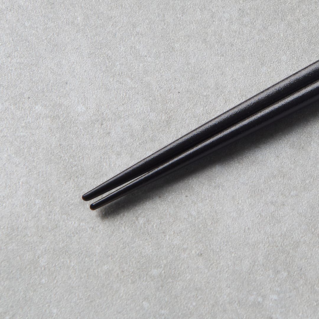 Black Lacquered Natural Wood Chopsticks