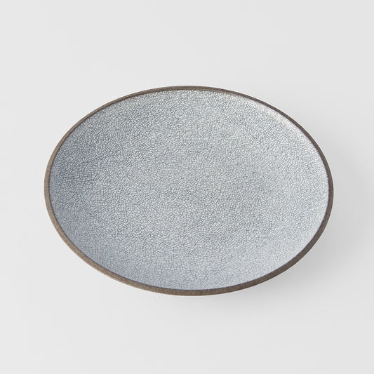 Crazed Grey Dinner Plate 25 cm