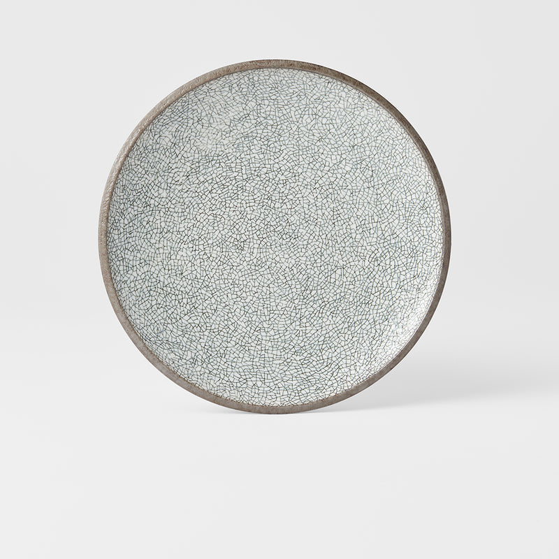 Dinner Plate 29cm Crazed Grey Glaze
