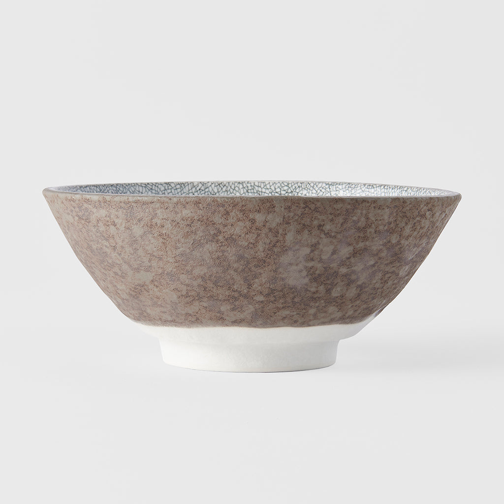 Crazed Grey Udon Bowl 19.5 cm, 800 ml