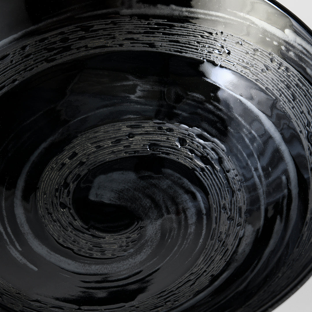 Gunmetal Swirl Ramen Bowl 24.5 cm, 900 ml