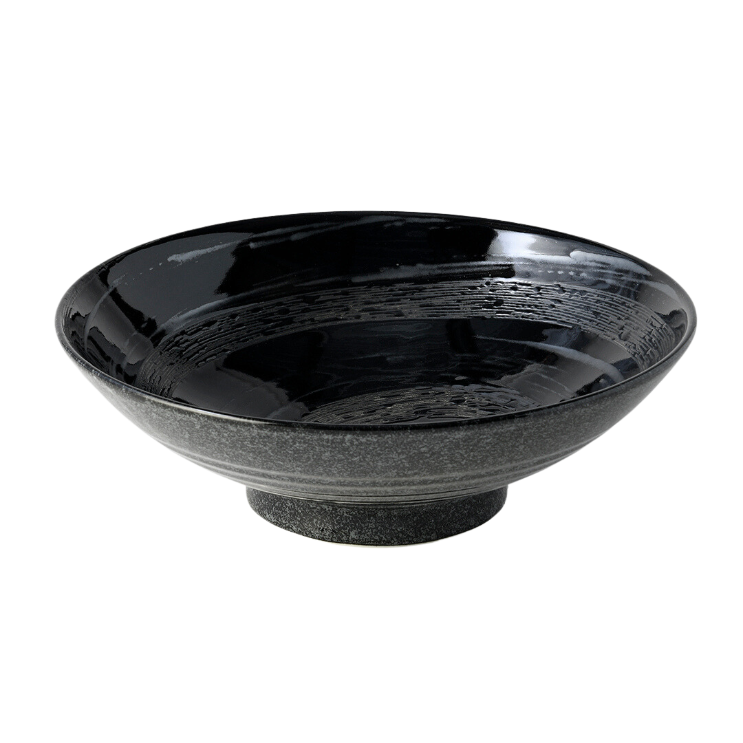 Gunmetal Swirl Ramen Bowl 24.5 cm, 900 ml