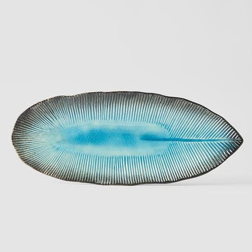 Sky Blue Ridge Irregular Plate 32.5 x 13.5 cm