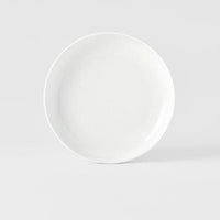 High Rim Plate 20 cm / Parchment White Glaze