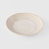 Saucer 14cm Ridged Alabaster Glaze