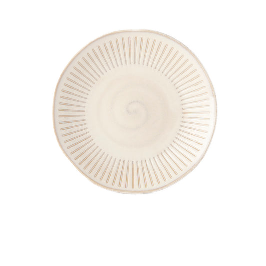 Ridged Alabaster Side Plate 20 cm