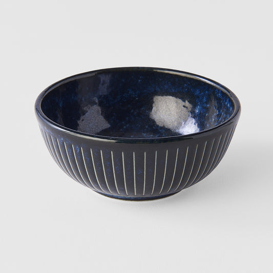 Ramekin Sauce Dish 10.5cm Ridged Indigo Glaze