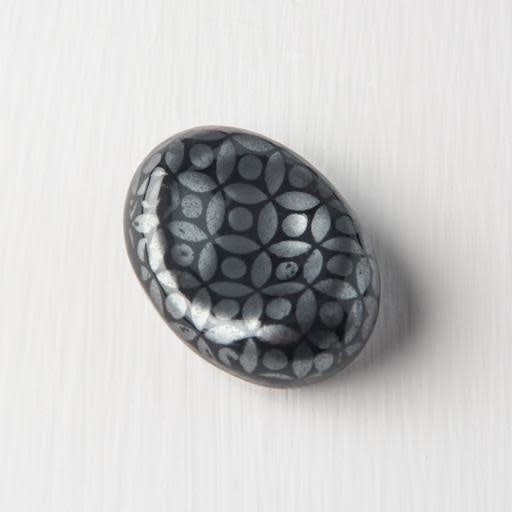 Pebble Chopstick Rest / Cloissone Black Glaze