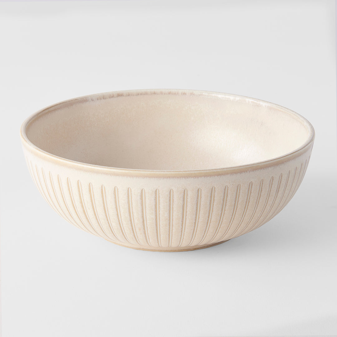 Ridged Alabaster Bowl 19.5 cm, 1000 ml