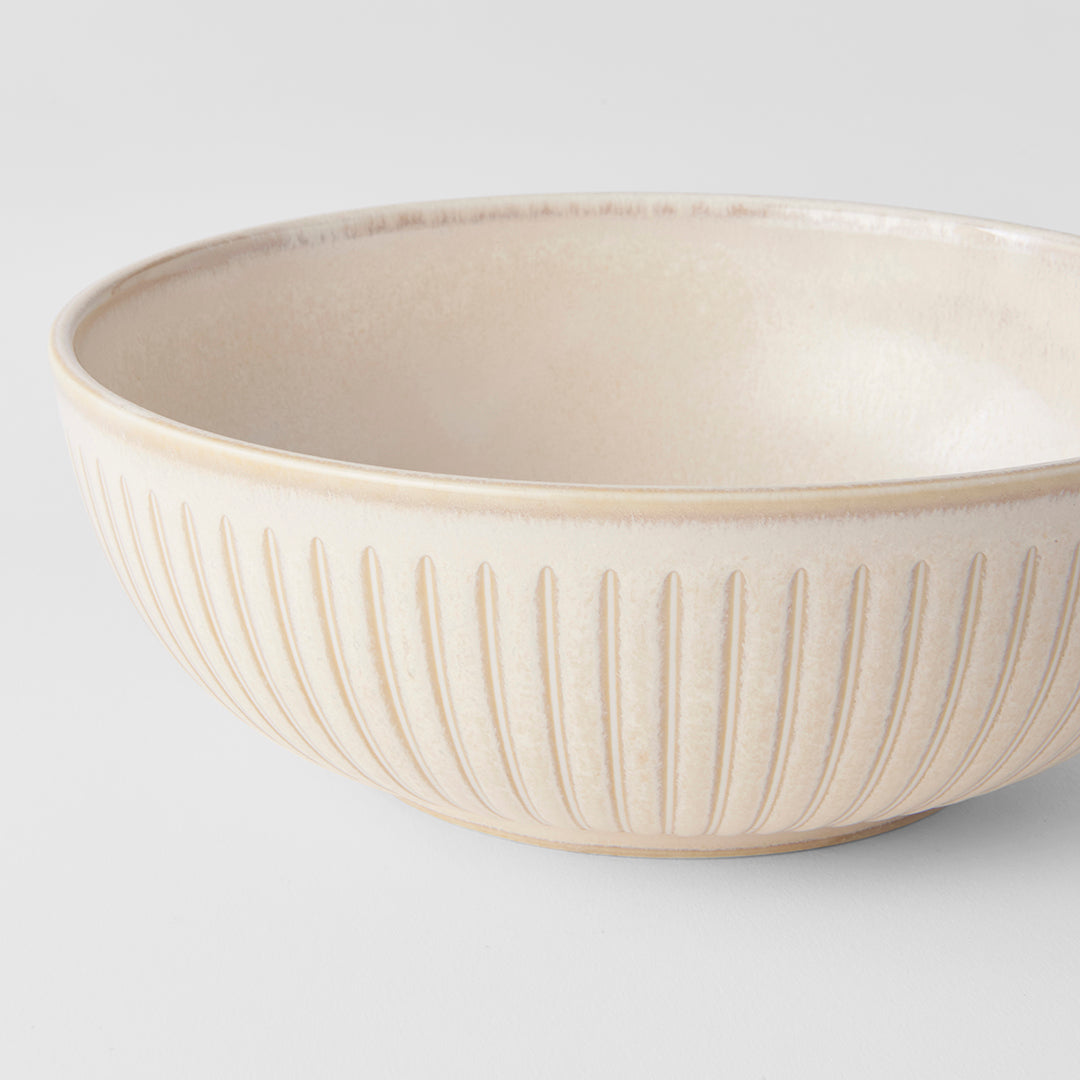 Ridged Alabaster Bowl 19.5 cm, 1000 ml