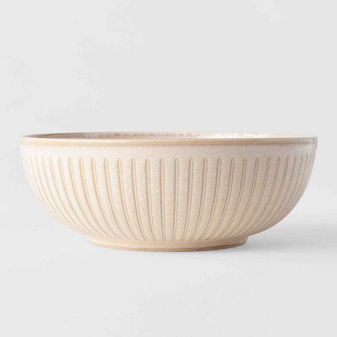 Ridged Alabaster Bowl 19.5 cm, 1000 ml