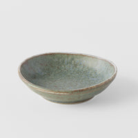 Sauce Dish Organic shape 8cm Green Fade Glaze