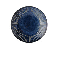 Ridged Indigo Dinner Plate 25 cm