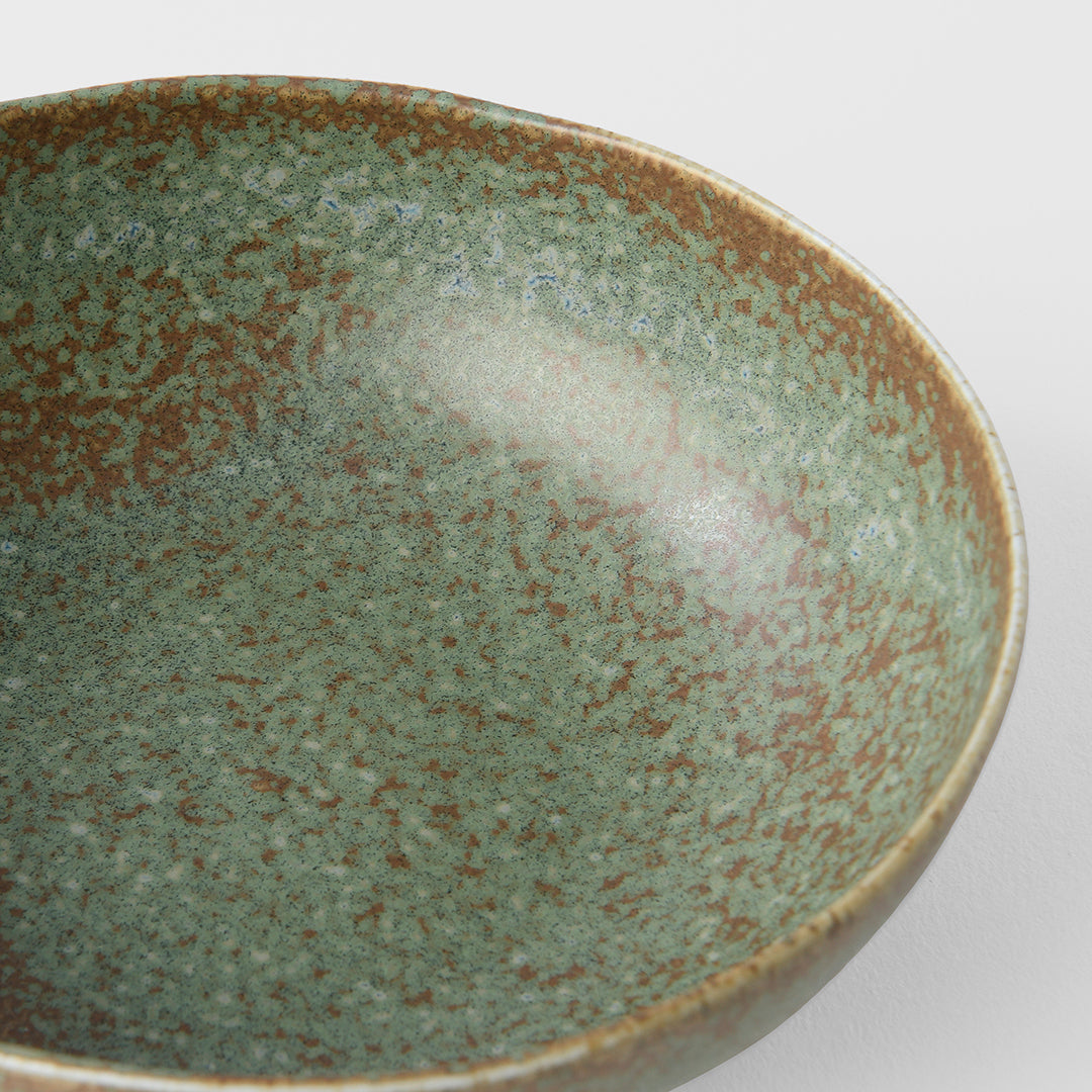 Oval Bowl, 14 x 12.5 cm, 200 ml, Green Fade Design