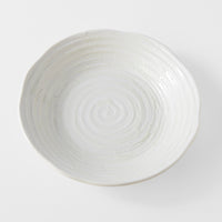 Bowl, 23.5 cm, 600 ml, White Spiral Design