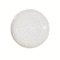 White Spiral Tapas Plate 16 cm