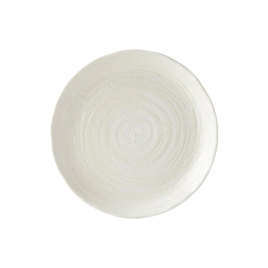 White Spiral Dinner Plate 24.5 cm