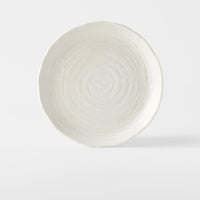 White Spiral Dinner Plate 24.5 cm