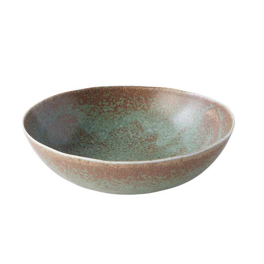 Oval Bowl, 16.5 x 15 cm, 300 ml, Green Fade Design