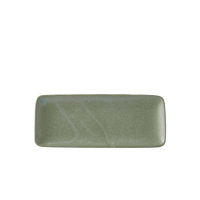 Green Fade Rectangular Plate 29.5 x 12 cm