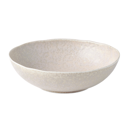 White Fade Oval Bowl 19 x 17.5 cm, 600 ml