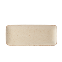 Sand Fade Rectangular Plate 29.5 x 12 cm