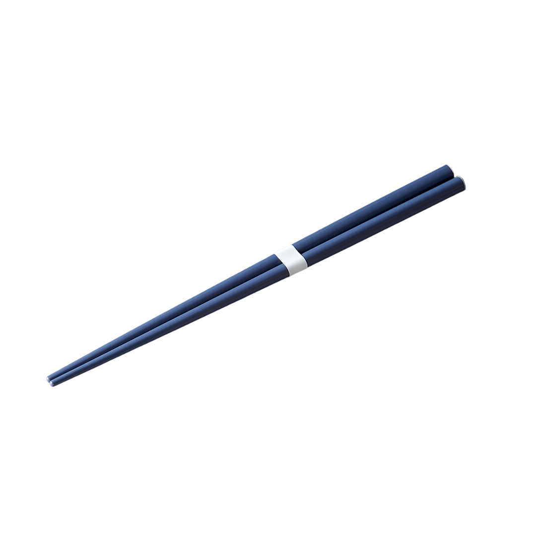 Navy Blue & White Lacquered Chopsticks