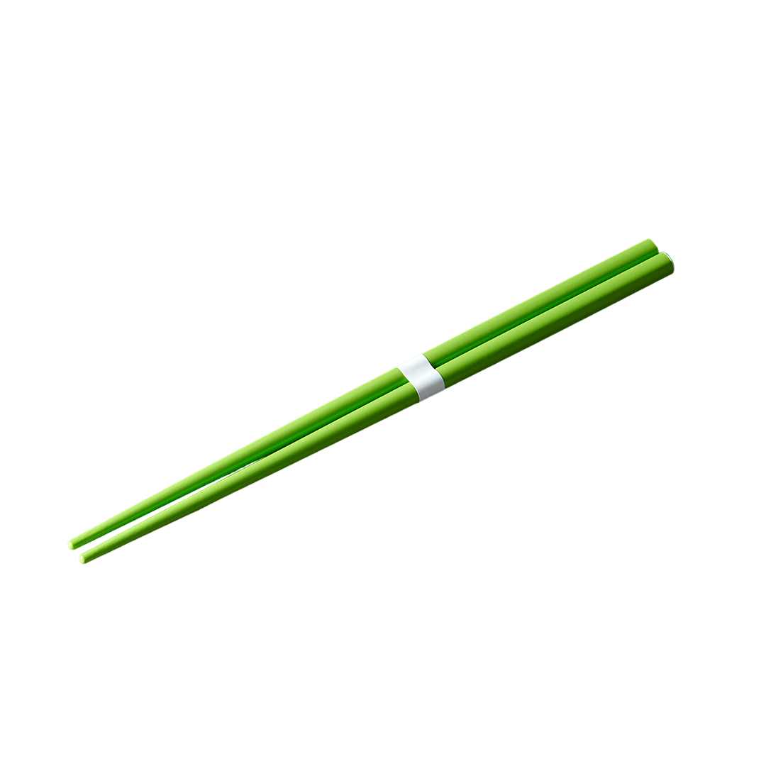 Lacquered Chopsticks / Chartreuse Green & White