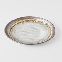 Akane Grey Oval Plate 24 x 20 cm